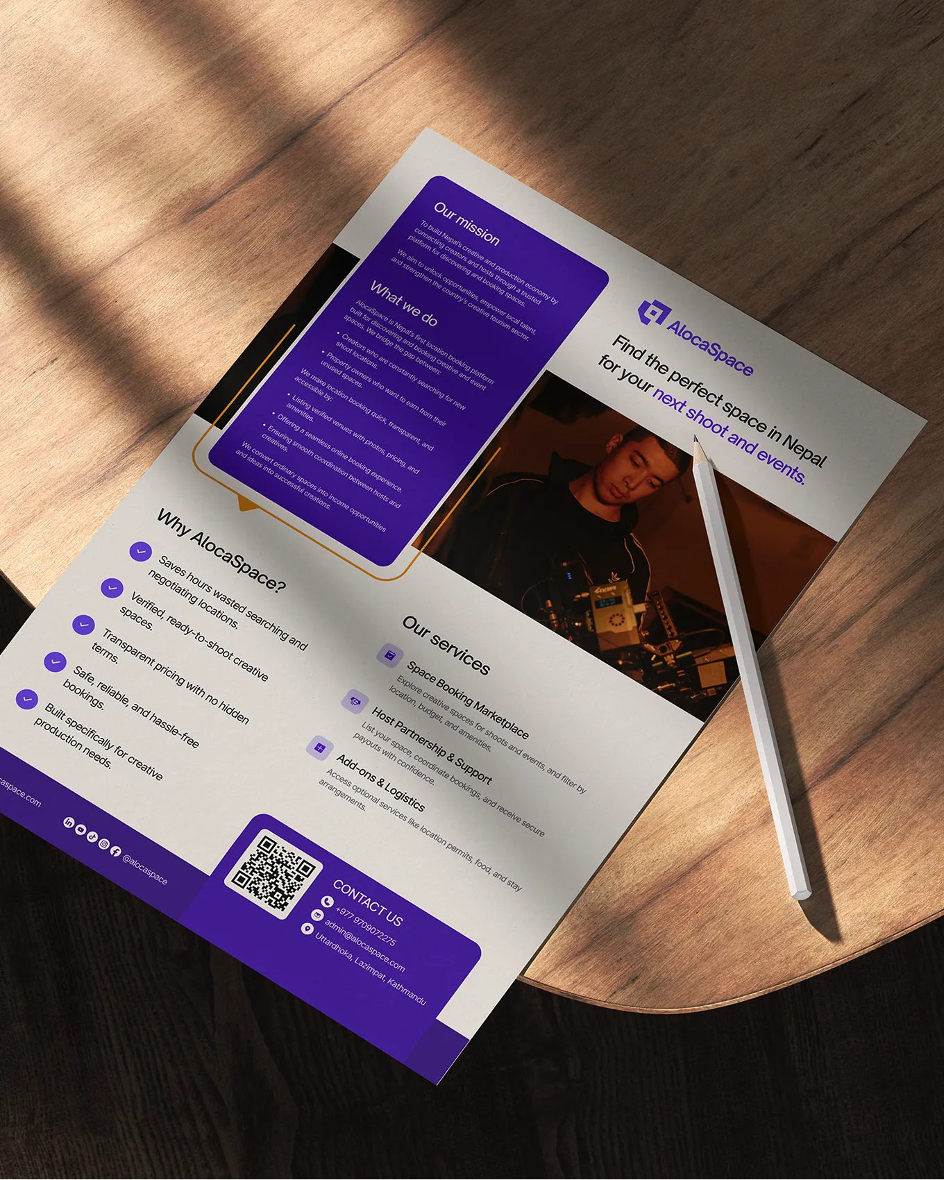 Streamlined creative space booking with design and strategy